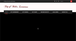 Desktop Screenshot of cityofbakerla.com